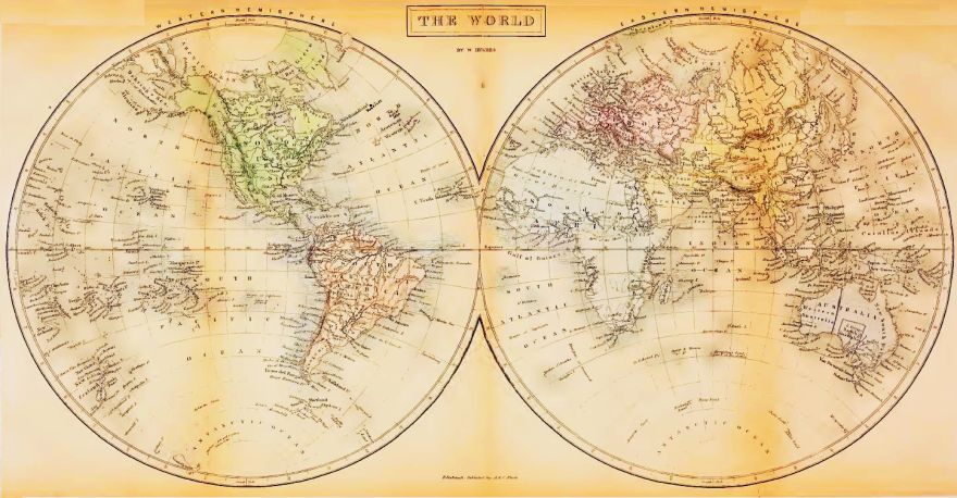 stereographic projection map